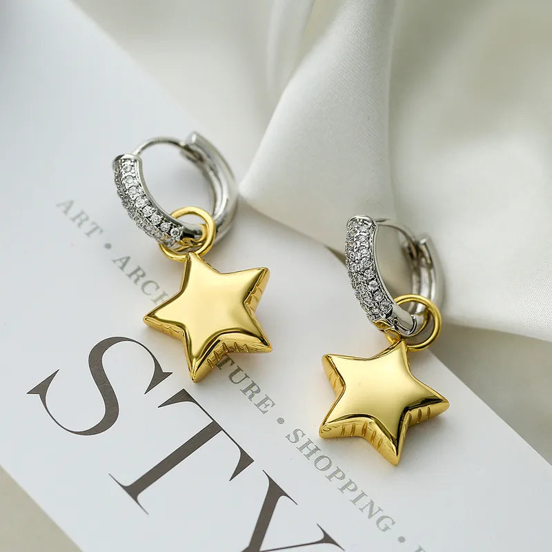 18k Gold Diamond Charm Earrings - Yayas Glam & Gift Shop