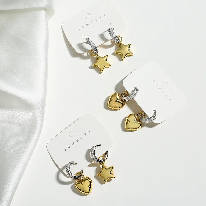 18k Gold Diamond Charm Earrings - Yayas Glam & Gift Shop