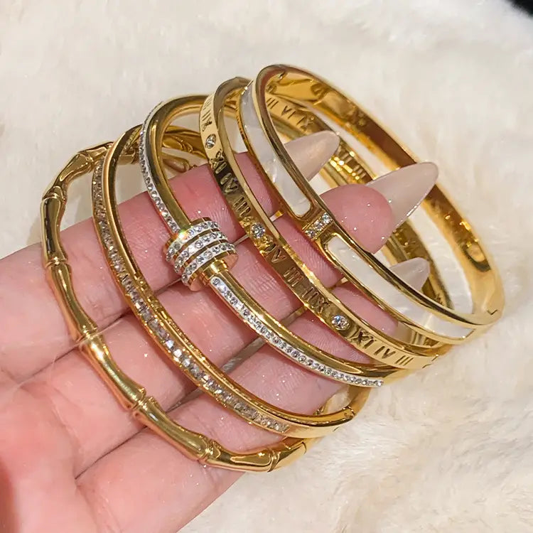 Gold Bangle Bracelets