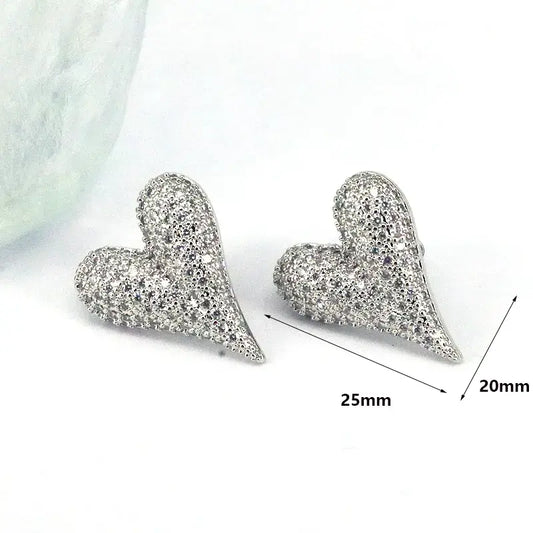 Diamond Hearts Earrings - Yayas Glam & Gift Shop