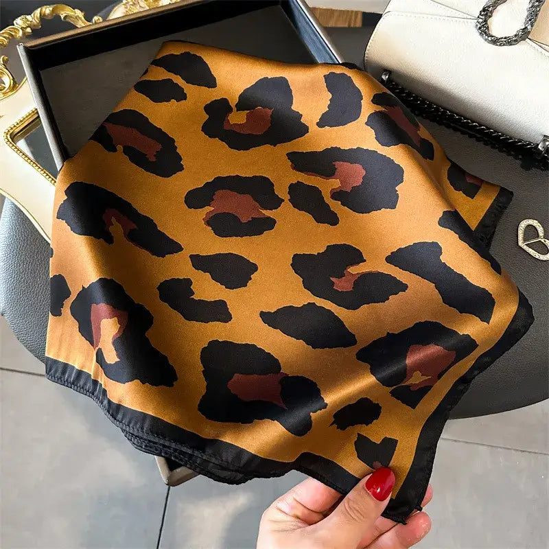 Silky Elegant Leopard Scarf - Yayas Glam & Gift Shop