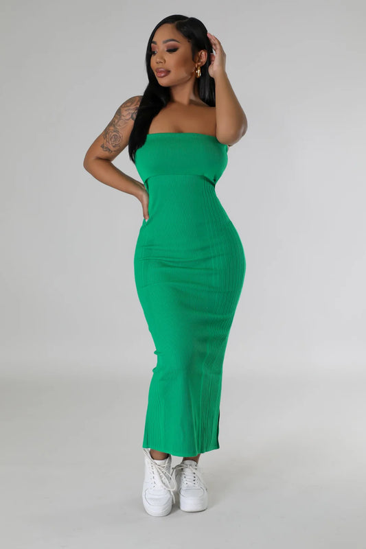 Green Tubie Tank Dress - Yayas Glam & Gift Shop