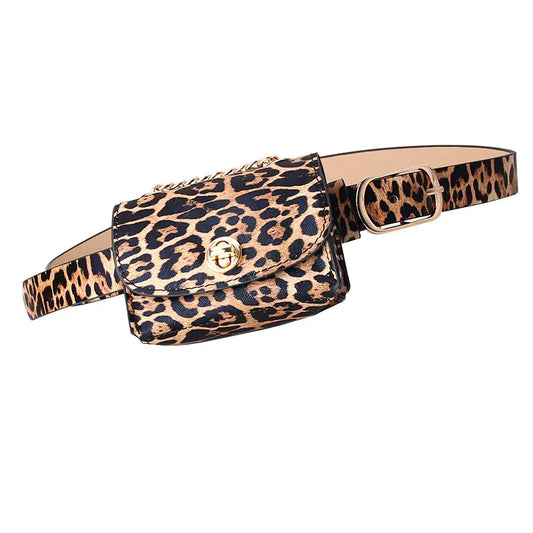 Vegan Leather Small Belt Bag Waist Purse - Yayas Glam & Gift Shop