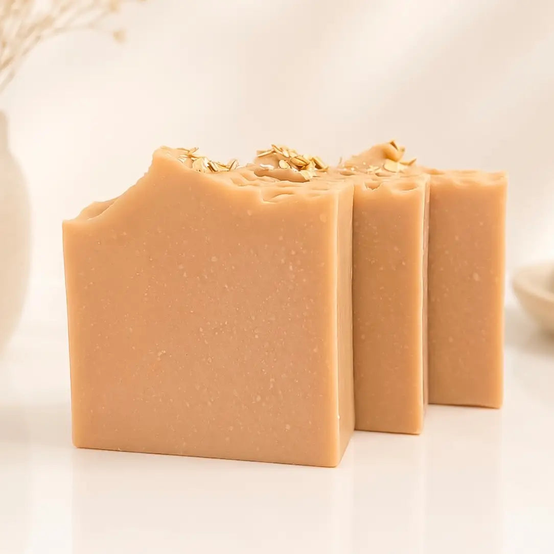 Oatmeal & Honey Handmade Soap | Oats, Vanilla Bean & Honey | McKinney TX