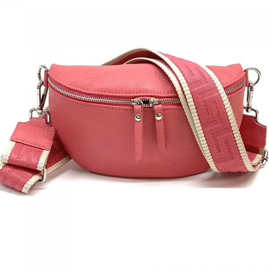 NEW Genuine Leather Waist Fanny Crossbody Messenger