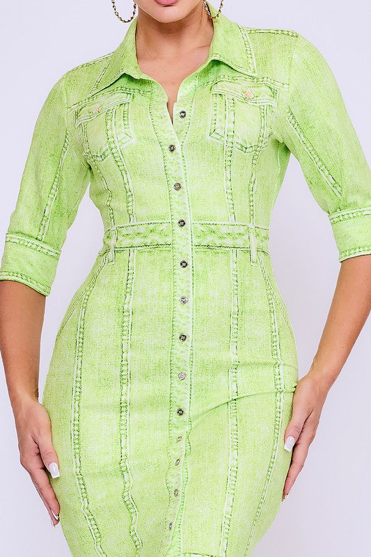 Apple Green Minty Dress