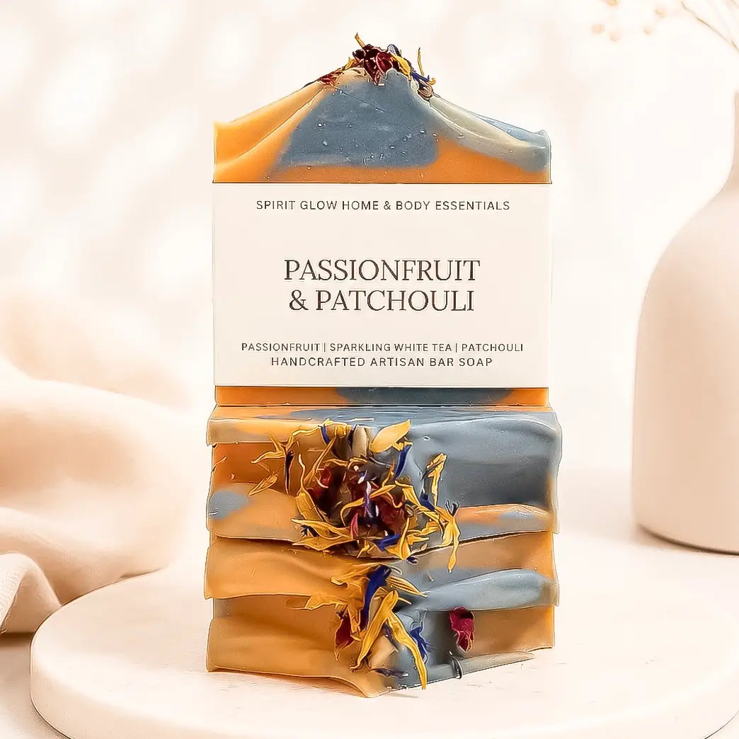 Passionfruit & Patchouli Handmade Soap | McKinney TX | 48-Hour Shipping
