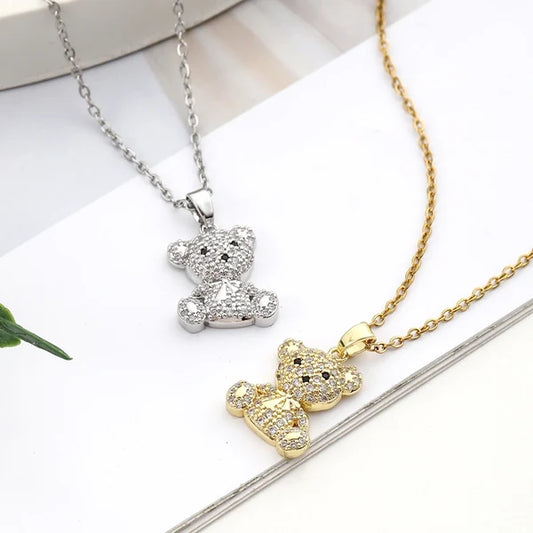 Little Bear Pendant Necklace - Yayas Glam & Gift Shop