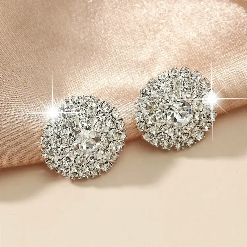 Round Studded Luxe Earrings