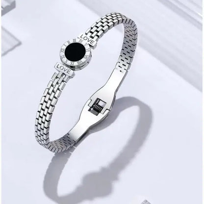 18k Gold Engraved Love Bangle - Yayas Glam & Gift Shop