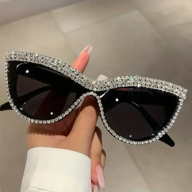 Rhinestone Frame Designer Glasses