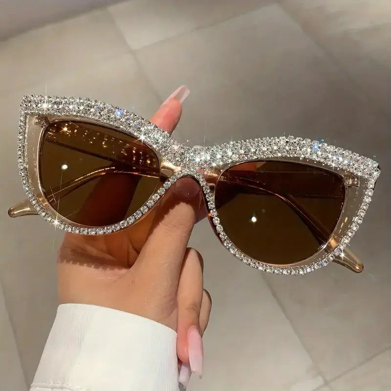 Rhinestone Frame Designer Glasses