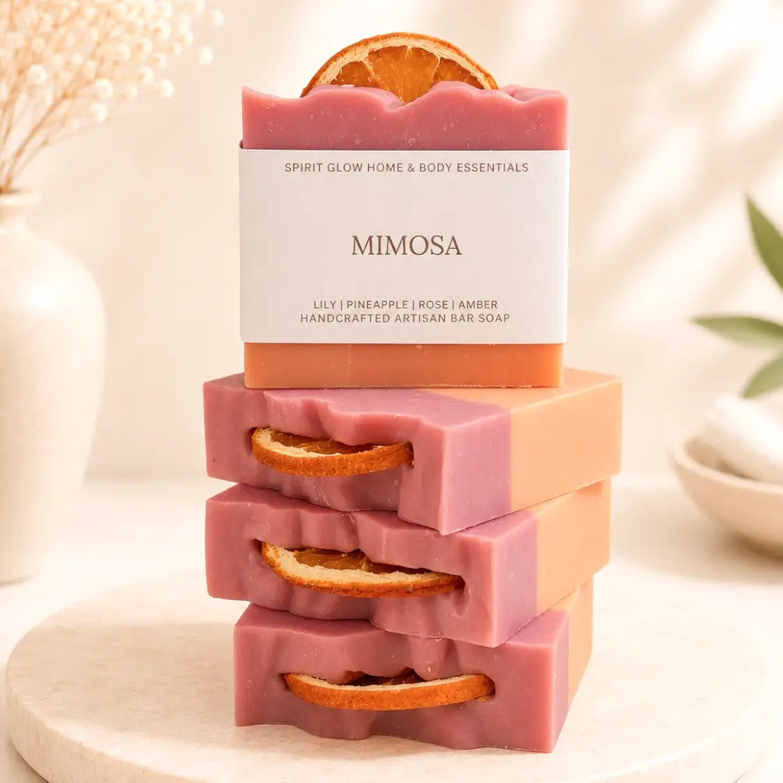 Best Smelling Mimosa Handmade Soap | Lily, Pineapple & Rose | McKinney TX