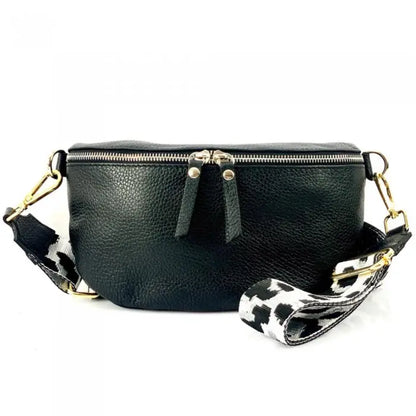 NEW Genuine Leather Waist Fanny Crossbody Messenger - Yayas Glam & Gift Shop