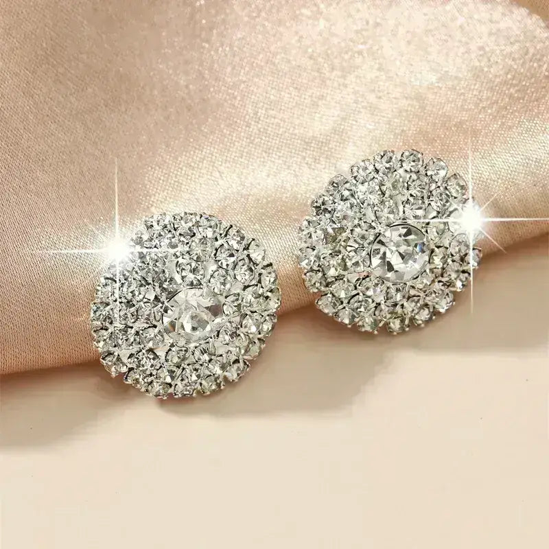 Round Studded Luxe Earrings