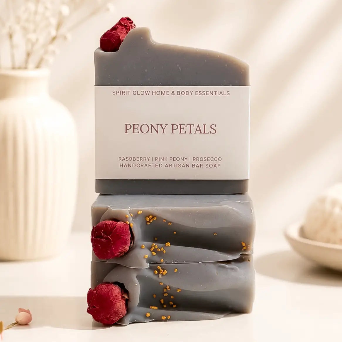Peony Petals Handmade Soap – McKinney, TX | Raspberry, Pink Peony & Prosecco
