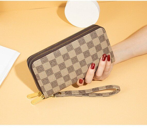 Check & Checkers Wallet - Yayas Luxe Handbags -