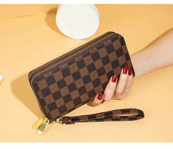 Check & Checkers Wallet - Yayas Luxe Handbags -