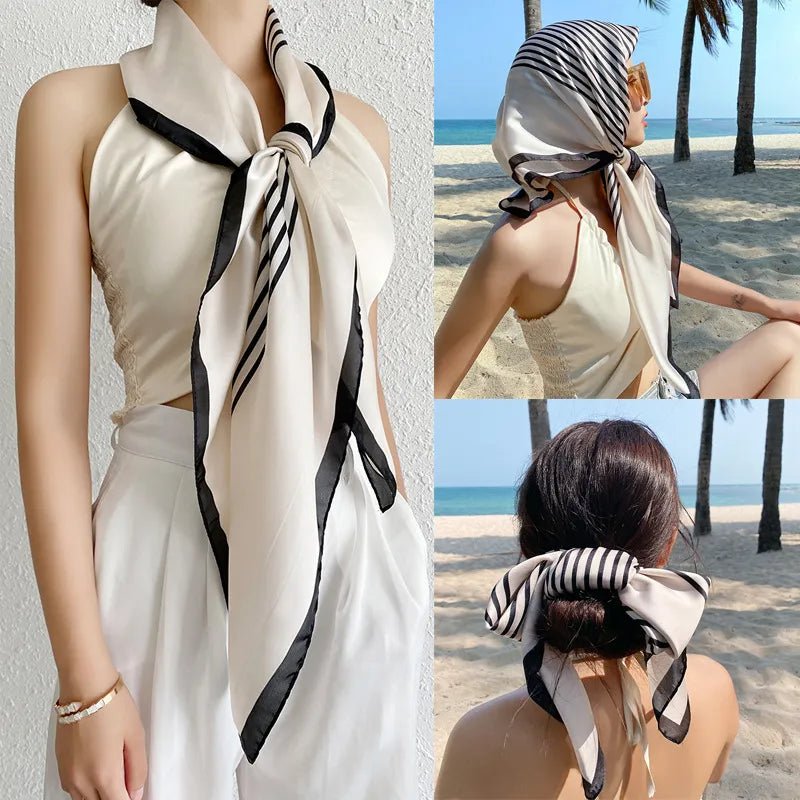 Elegant Lengths Silk Scarf - Yaya's Luxe Handbags - Scarf
