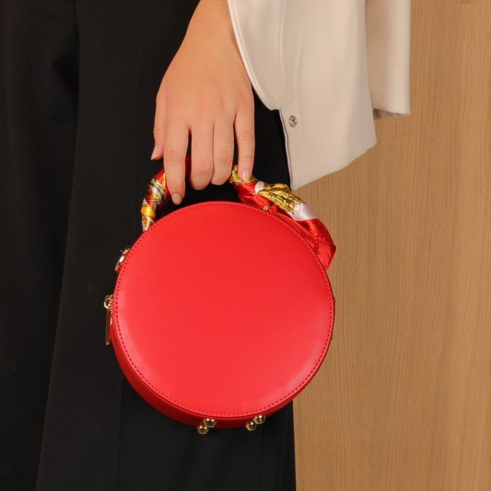Small Leather Scarf Bag - Yaya's Luxe Handbags -