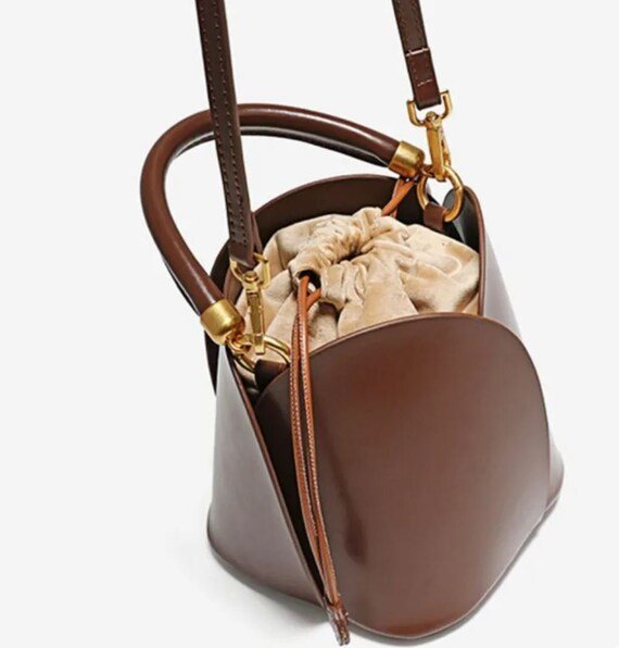 Tulip Leather Bucket Yayas Luxe Handbags  Handbags Wallets & Cases