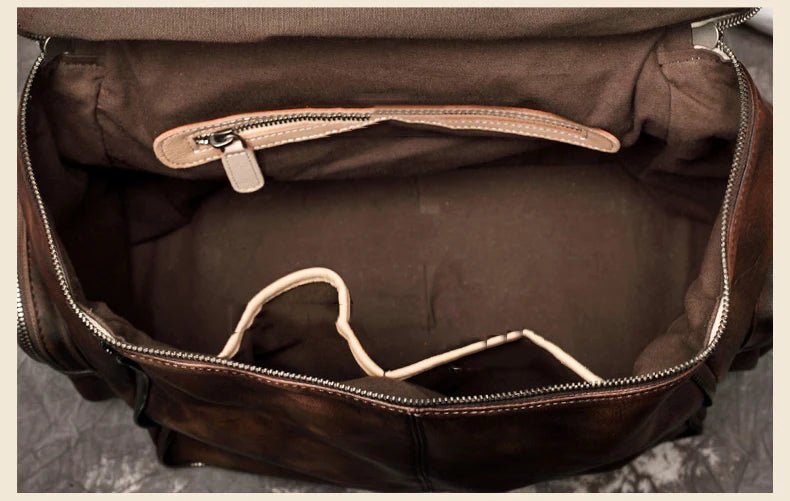 Unisex Leather Backpack - Yaya's Luxe Handbags - Backpacks