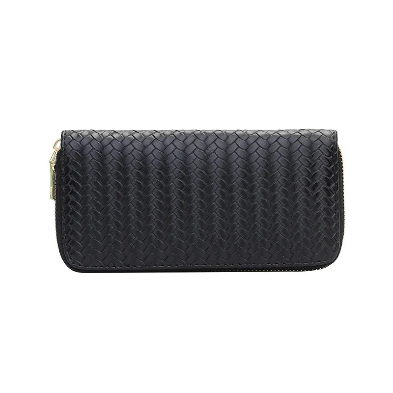 Weaved Designer Wallet - Yayas Luxe Handbags -